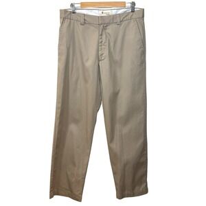 Gap Stress Free Flat Front Pants Khaki Chino Men 32x32 Measures 34x31 1/4 299262